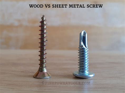 wood screws vs sheet metal screws|sheet metal screw vs machine.